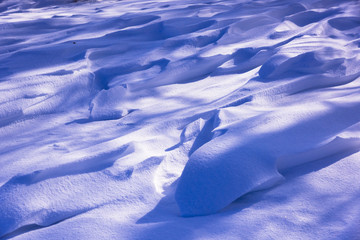 Fototapeta na wymiar 和琴半島の雪の模様