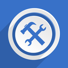 Fototapeta premium blue flat vector icon