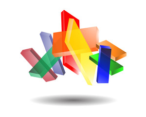 Glossy Bars Logo Template