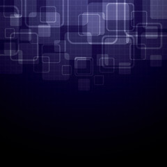 Abstract technology on violet background