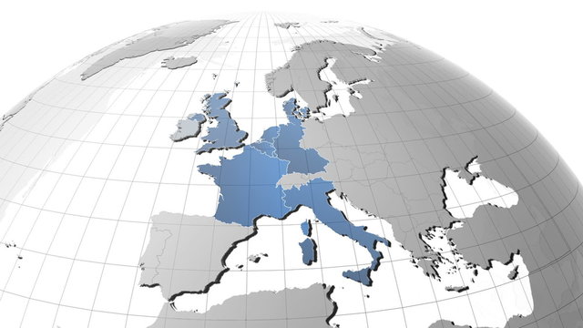 European Union expansion, very detailed texture map, political borders, HD1080p.
9 December 2011 Croatia signed the treaty to become the EU's 28th member.
