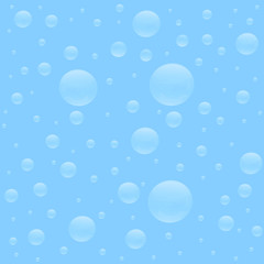 Seamless background with the image of air bubbles.