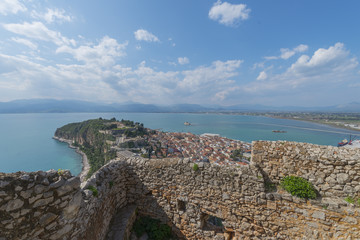 Panoramic view of the old town of Nafplio, Greece