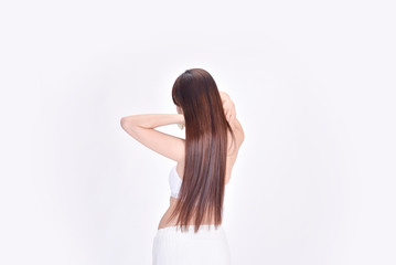 Obraz premium Hair of Japanese woman