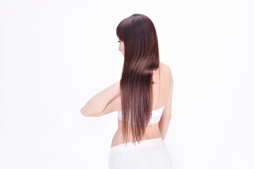 Hair of Japanese woman