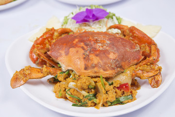 Stir Fried Crab with curry powder