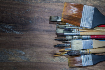Equipment for painting and airbrush equipment - stock image 