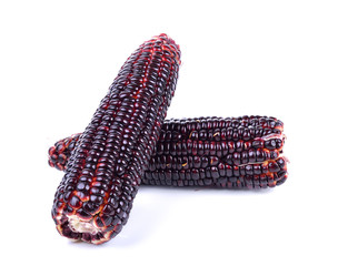 purple corn on white background