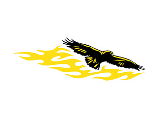 Flame eagle Illustration