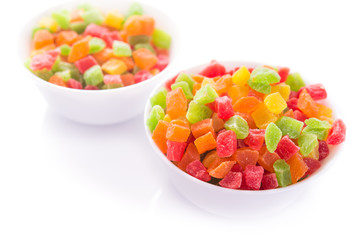 candied fruit in plate