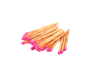 matches on white background