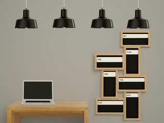 Wall calendar. Schedule memo management organizer concept.