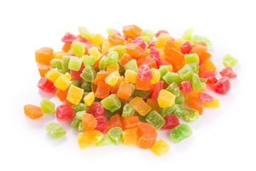 candied fruit isolated