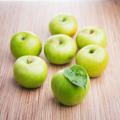 fresh green apples