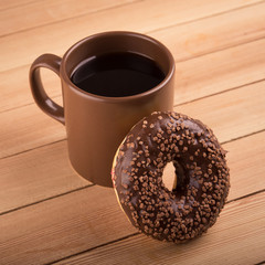 donut and cup of coffee