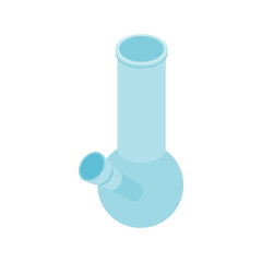 Bong for smoking icon, isometric 3d style 