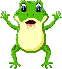 illustration of Cute frog cartoon