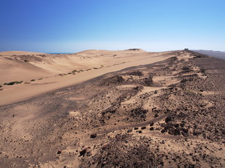 Desert on the way from Shannah to Al Ashkharah
