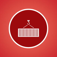 Crane hook & Container Icon