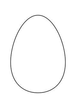Easter egg vector symbol , icon  design. Spring illustration isolated on white background.