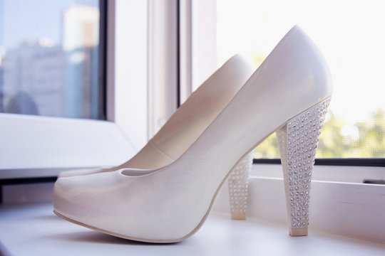 Beautiful bride's shoes