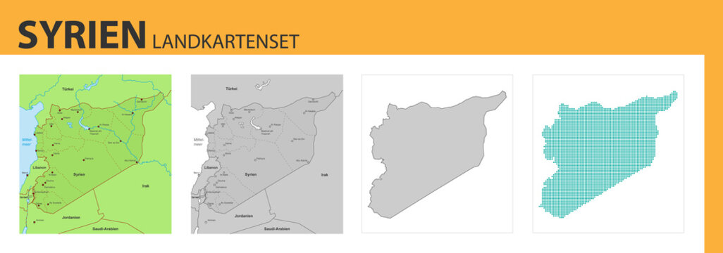 Landkartenset Syrien