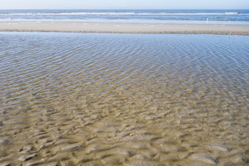 Ebbe am Strand