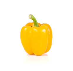 Sweet pepper,Yellow Sweet pepper on white background.