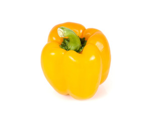 Sweet pepper,Yellow Sweet pepper on white background.
