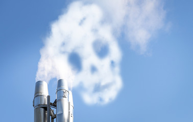 Skull in the smog