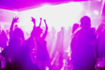 Fototapeta na wymiar club party is blurred background