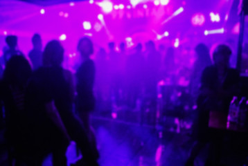 club party is blurred background