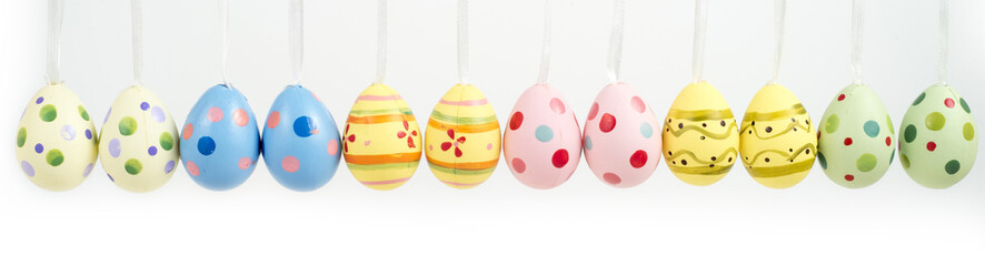 Easter, colored eggs