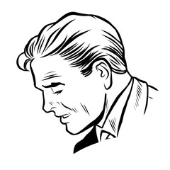 Man businessman online art