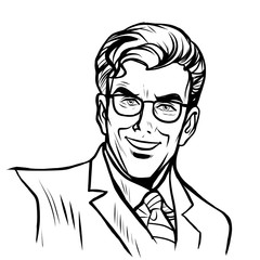 Man businessman online art