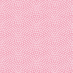 桜　鮫小紋　日本の伝統文様