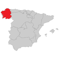 Fototapeta na wymiar Spanien - Galicien
