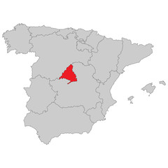 Naklejka premium Spanien - Madrid