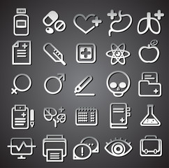 medical icons, vector illustration