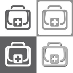 First aid kit, vector illustration