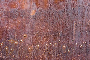 Oxidized metal surface making an abstract texture