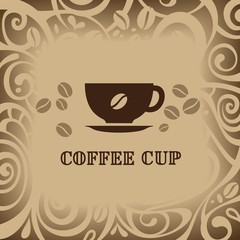 coffee background, vector illustration