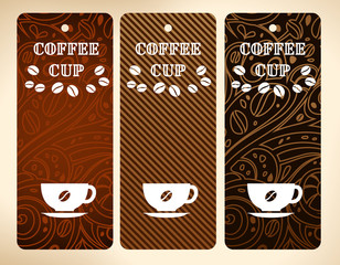 coffee cup vector banners