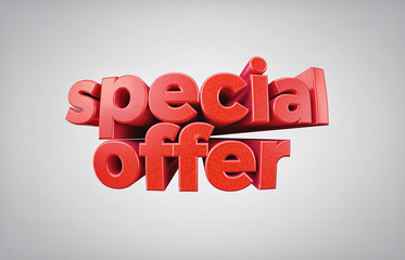 Special Offer 3D illustration