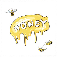 Honey Collection.  Vector illustration