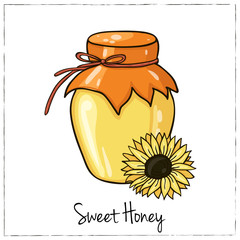 Honey Collection.  Vector illustration