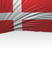Flag Denmark Render, Danish Flag (3D Render)