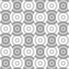 Fototapeta premium Vector seamless texture. Modern geometric background. Abstract pattern of repetitive concentric circles.