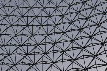 Isolated photo of the genuine steel lattice