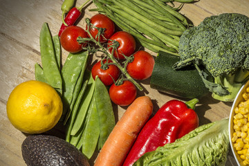 Fototapeta na wymiar Seasonal Vegetables - Saisonales Gemüse